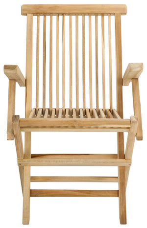 Safavieh Marcus Teak Folding Arm Chair (Set of 2), PAT6601