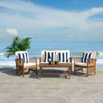 NATURAL / BEIGE / NAVY THICK STRIPE PILLOWS