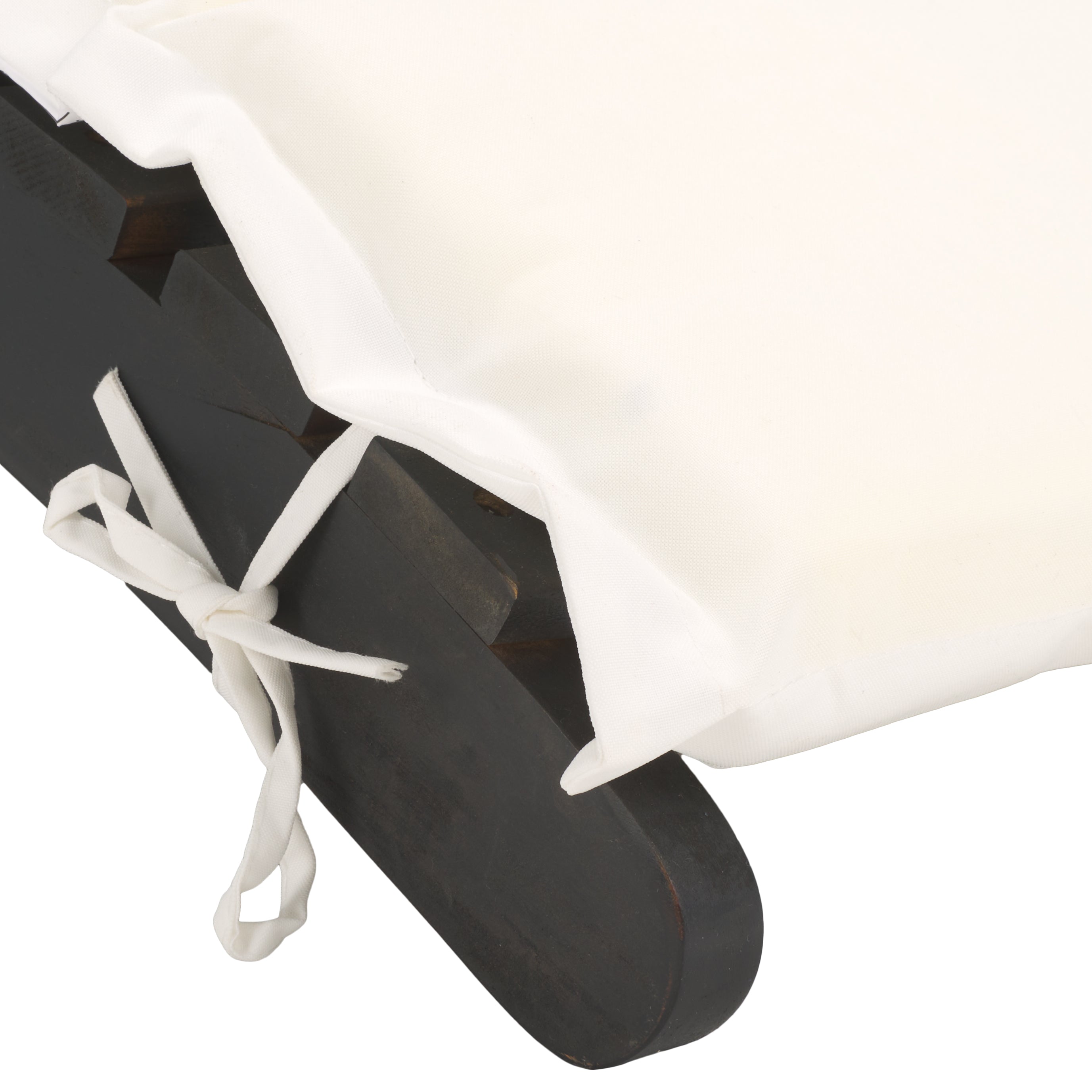 Safavieh Pacifica 3 Piece Lounge Set , PAT7020 - Black Wood / Beige Cushion