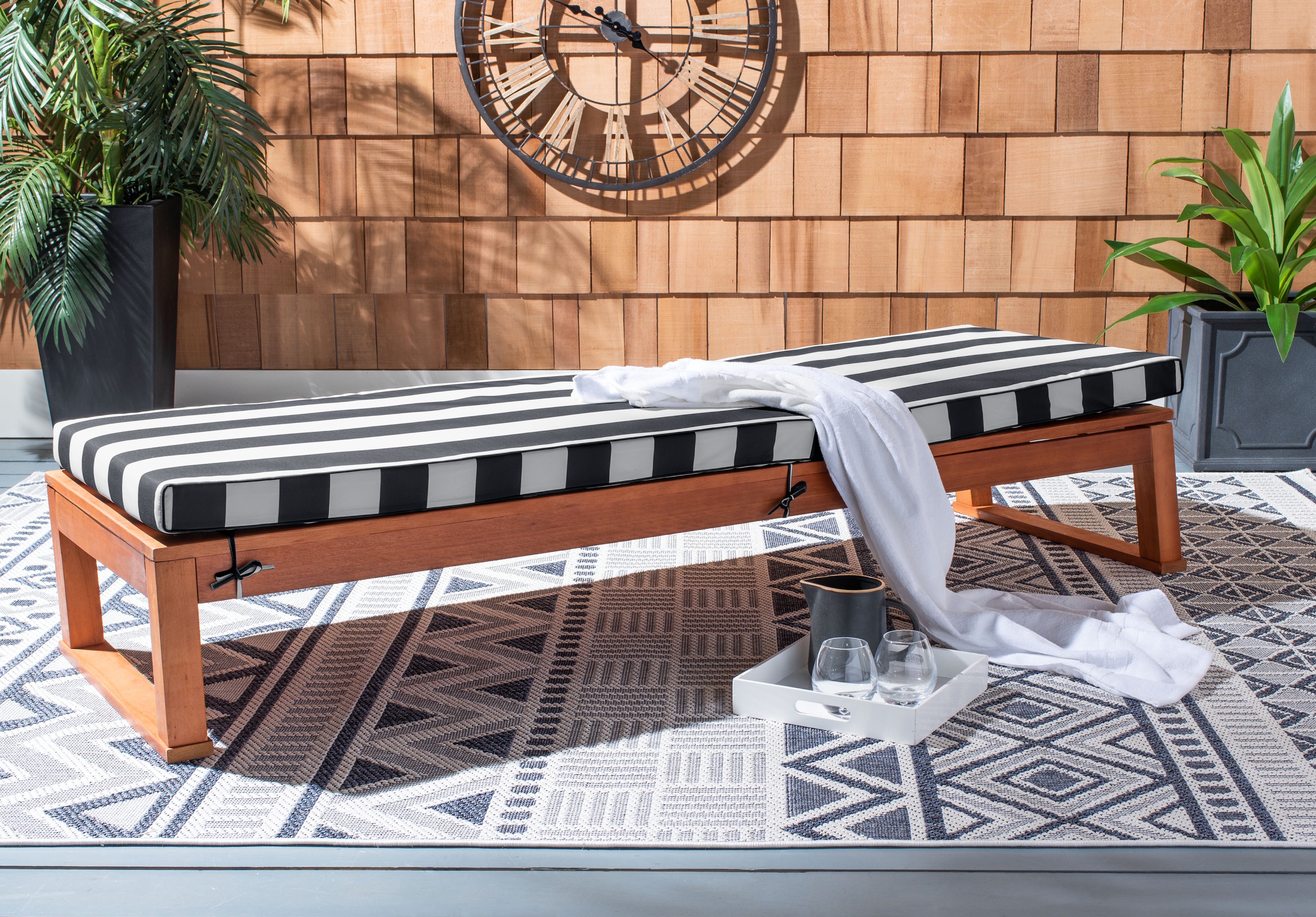 Natural / Navy Stripe