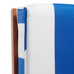 Natural / Royal Blue Striped