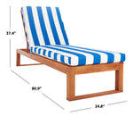 Natural / Royal Blue Striped