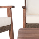 Safavieh Reid 4 Pc Living Set, PAT7051 - Natural / Beige