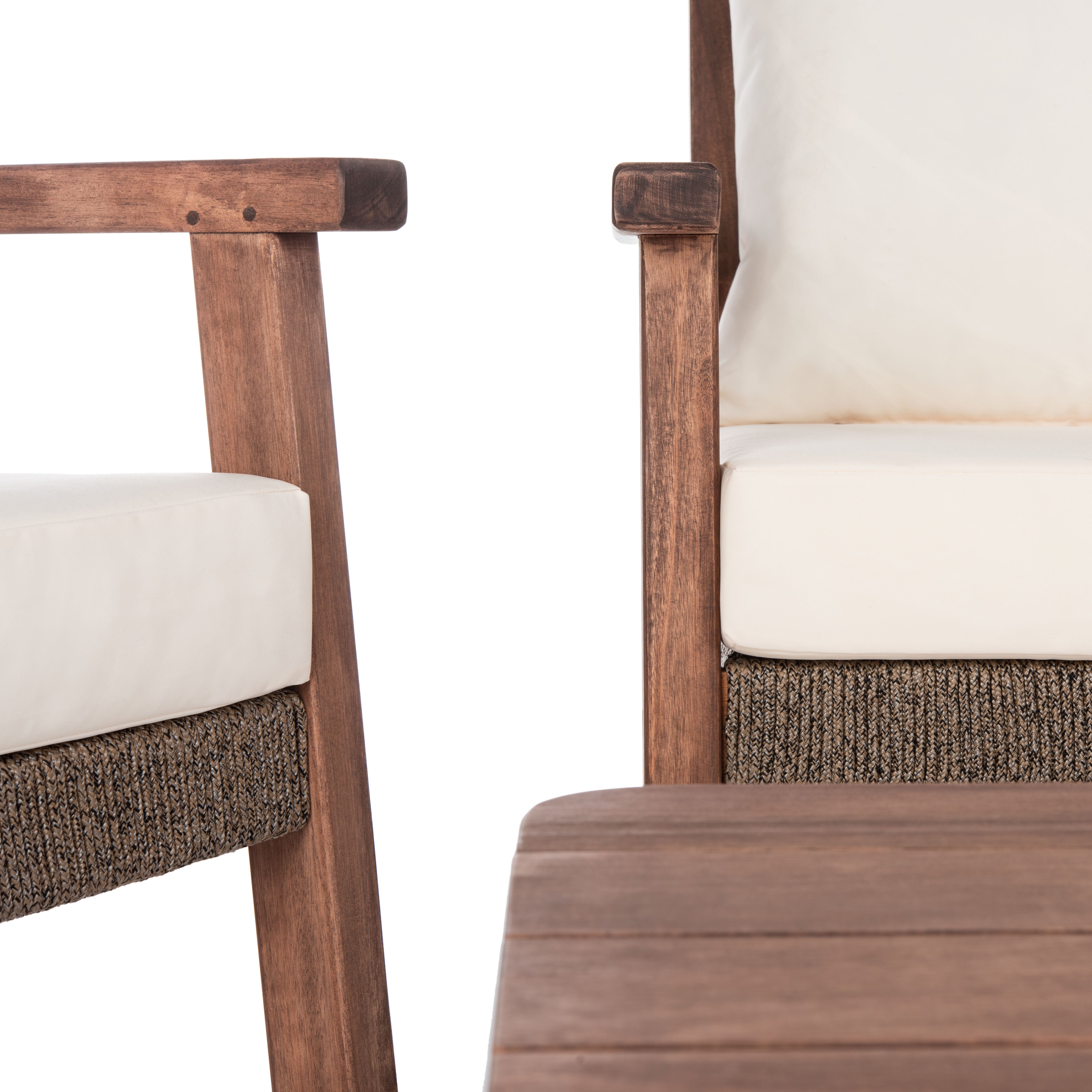 Safavieh Reid 4 Pc Living Set, PAT7051 - Natural / Beige