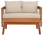 Safavieh Owen Bench + Table, PAT7086 - Natural / Taupe