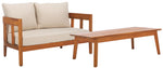 Safavieh Owen Bench + Table, PAT7086 - Natural / Taupe