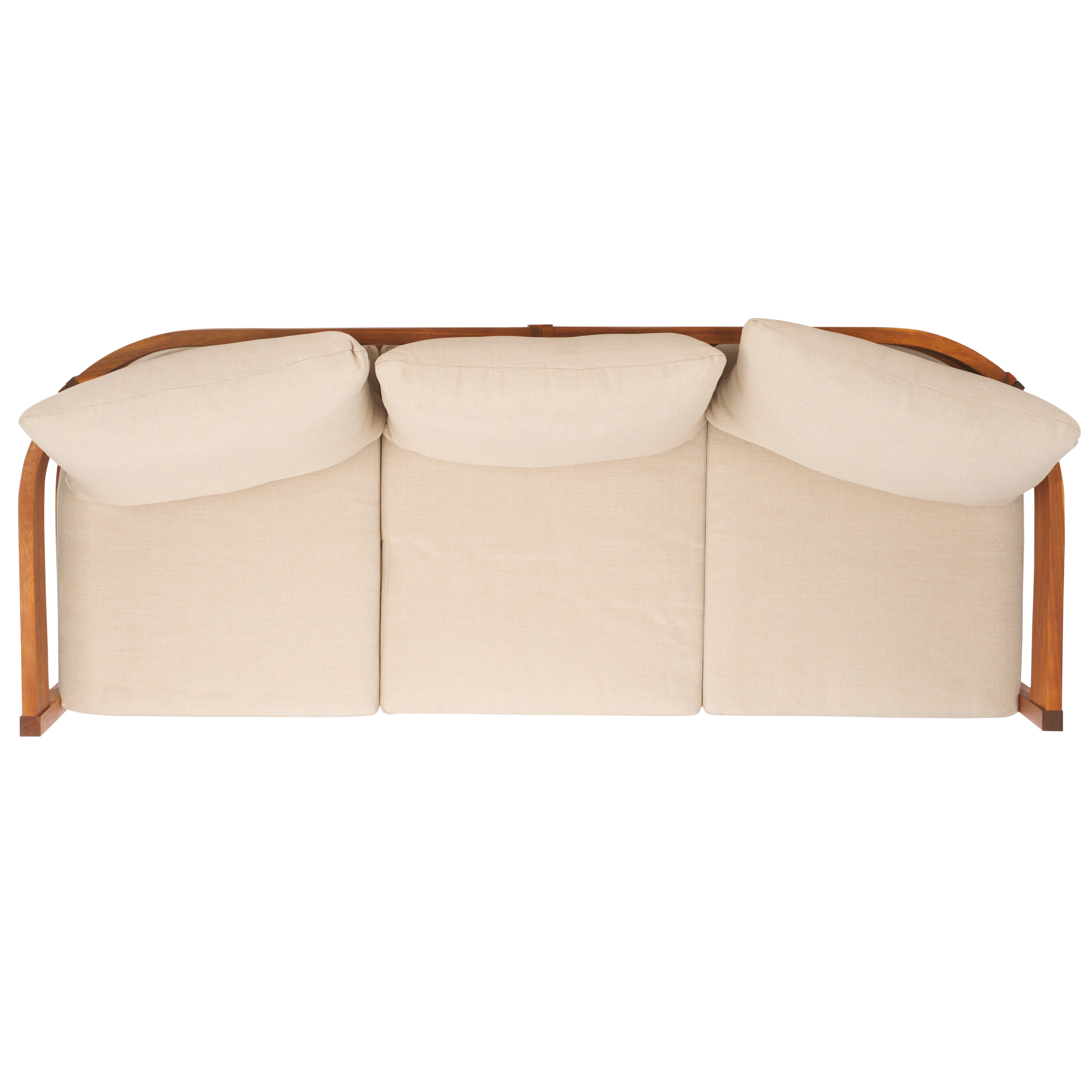 Safavieh Theo 3 Seater Sofa, PAT7092 - Natural / Taupe
