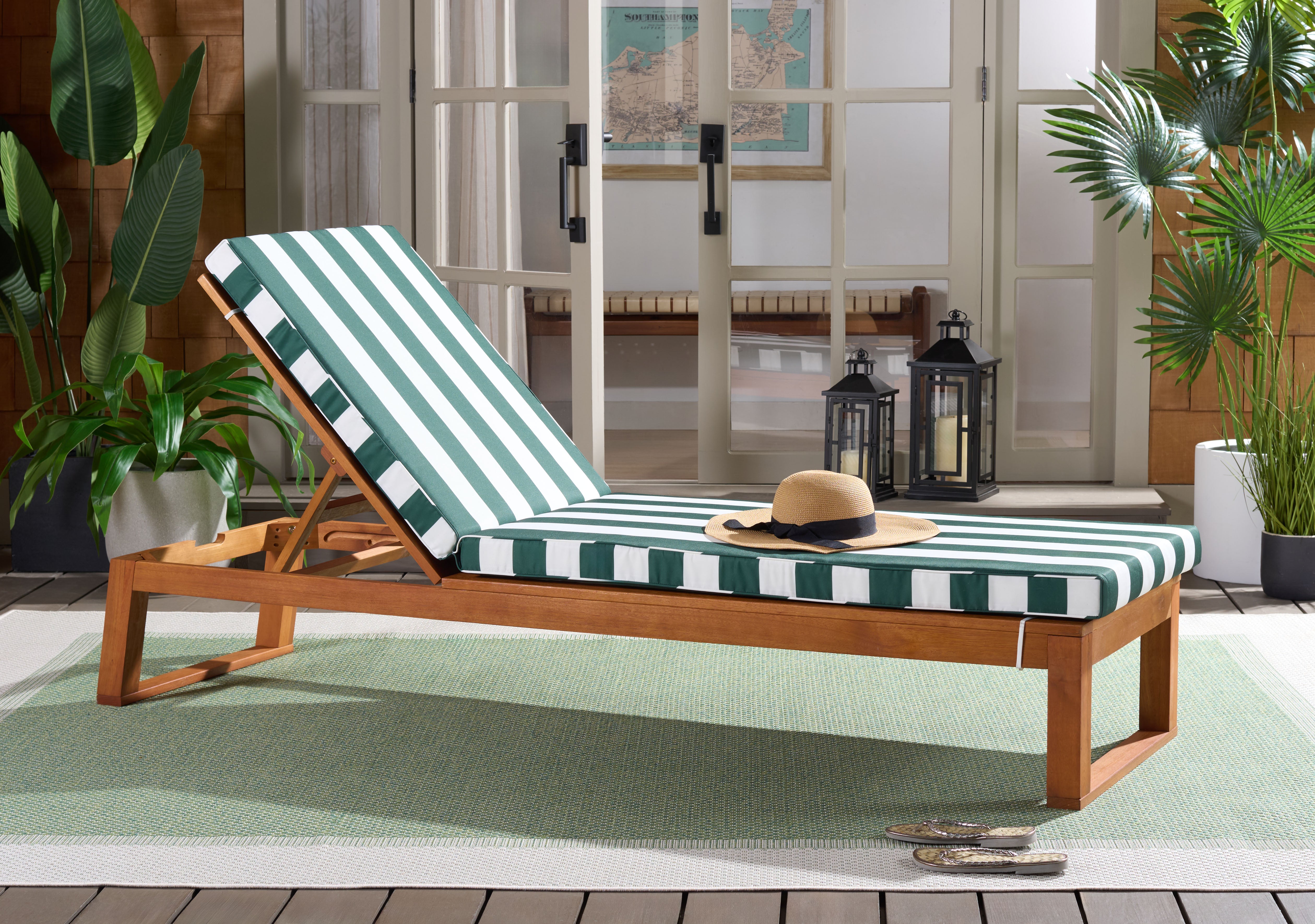 NATURAL / HUNTER GREEN STRIPE