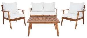 Safavieh Castalia 4 Piece Outdoor Living Set , PAT7305
