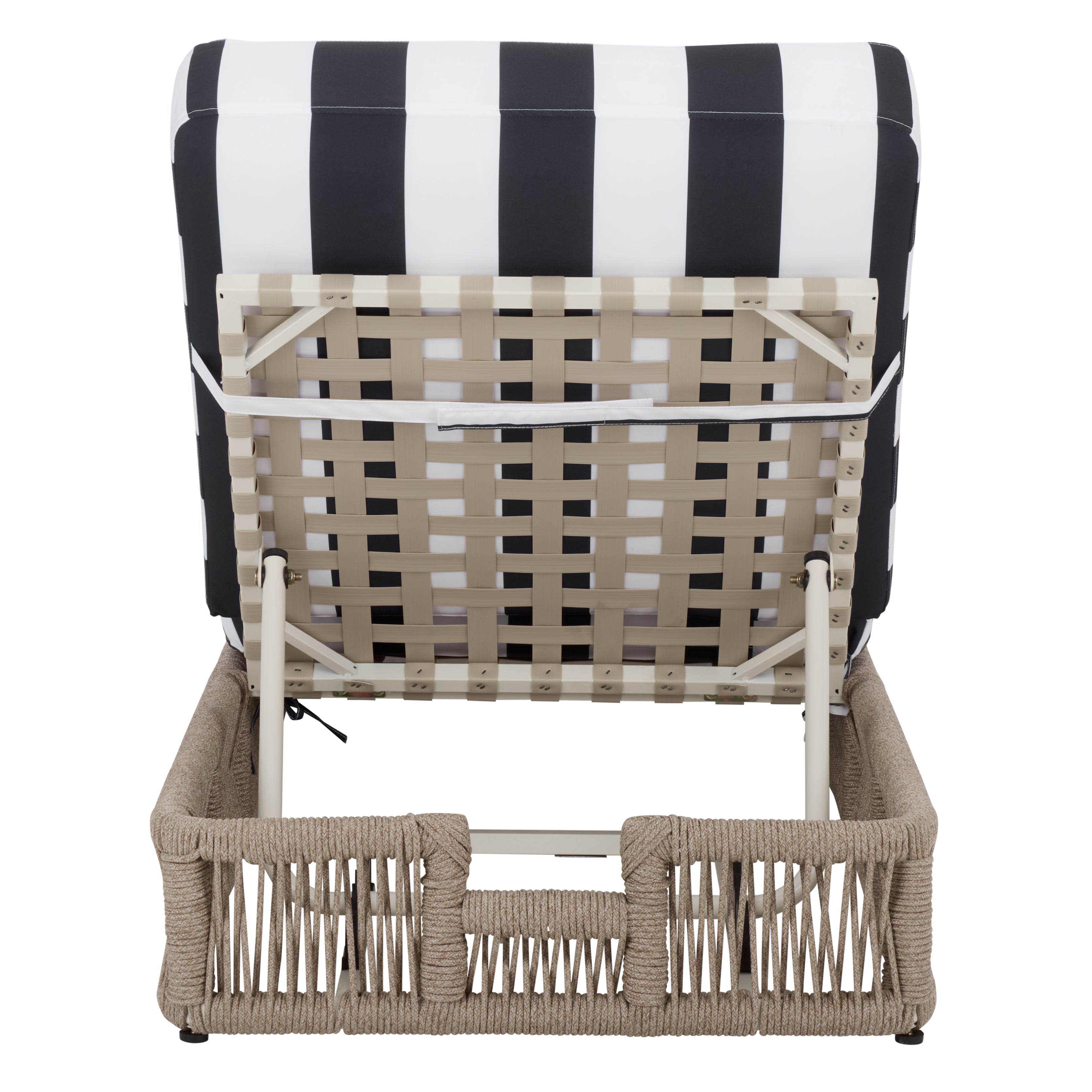 HEATHER TAN / NAVY STRIPED