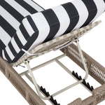 HEATHER TAN / NAVY STRIPED