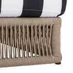 HEATHER TAN / NAVY STRIPED