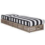 HEATHER TAN / NAVY STRIPED