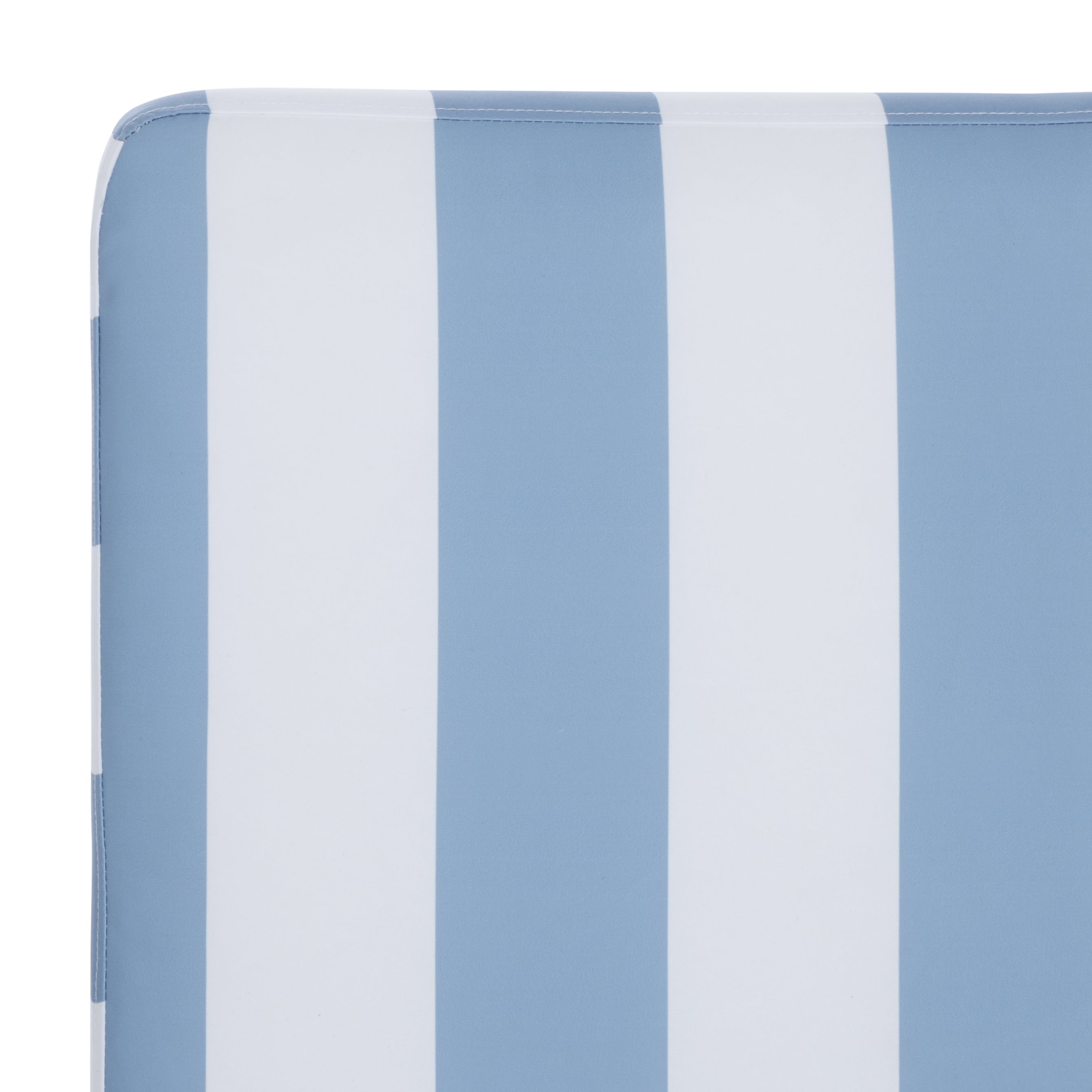 HEATHER TAN / BABY BLUE STRIPE