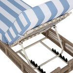 HEATHER TAN / BABY BLUE STRIPE