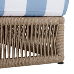 HEATHER TAN / BABY BLUE STRIPE