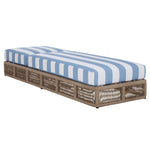 HEATHER TAN / BABY BLUE STRIPE