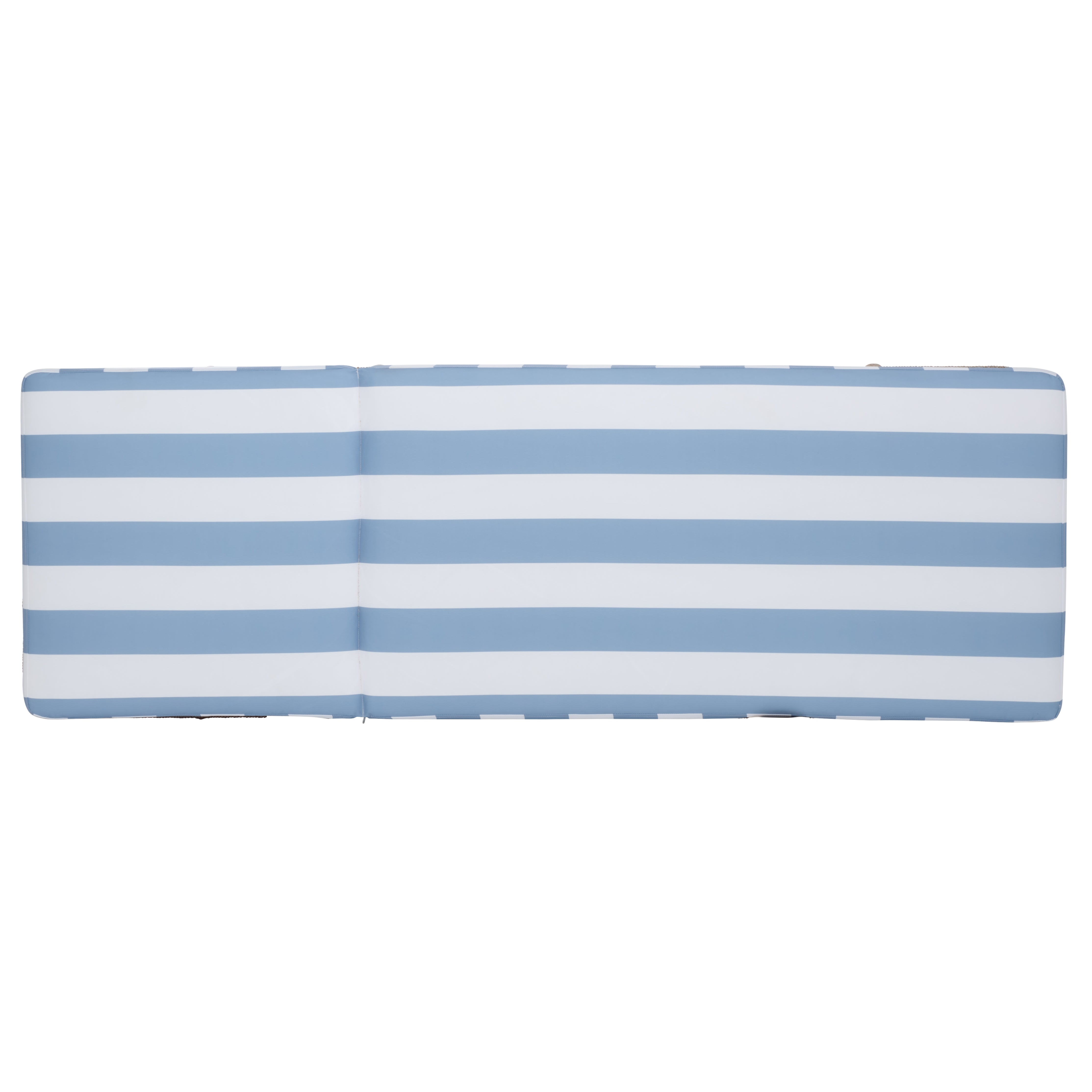 HEATHER TAN / BABY BLUE STRIPE