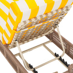 HEATHER TAN / YELLOW STRIPE