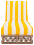 HEATHER TAN / YELLOW STRIPE