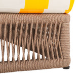 HEATHER TAN / YELLOW STRIPE