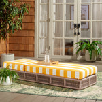 HEATHER TAN / YELLOW STRIPE