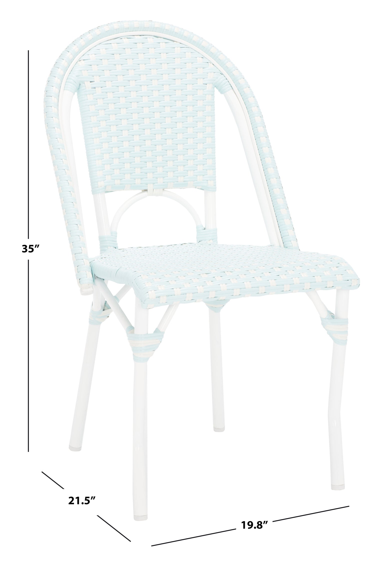 Baby Blue / White