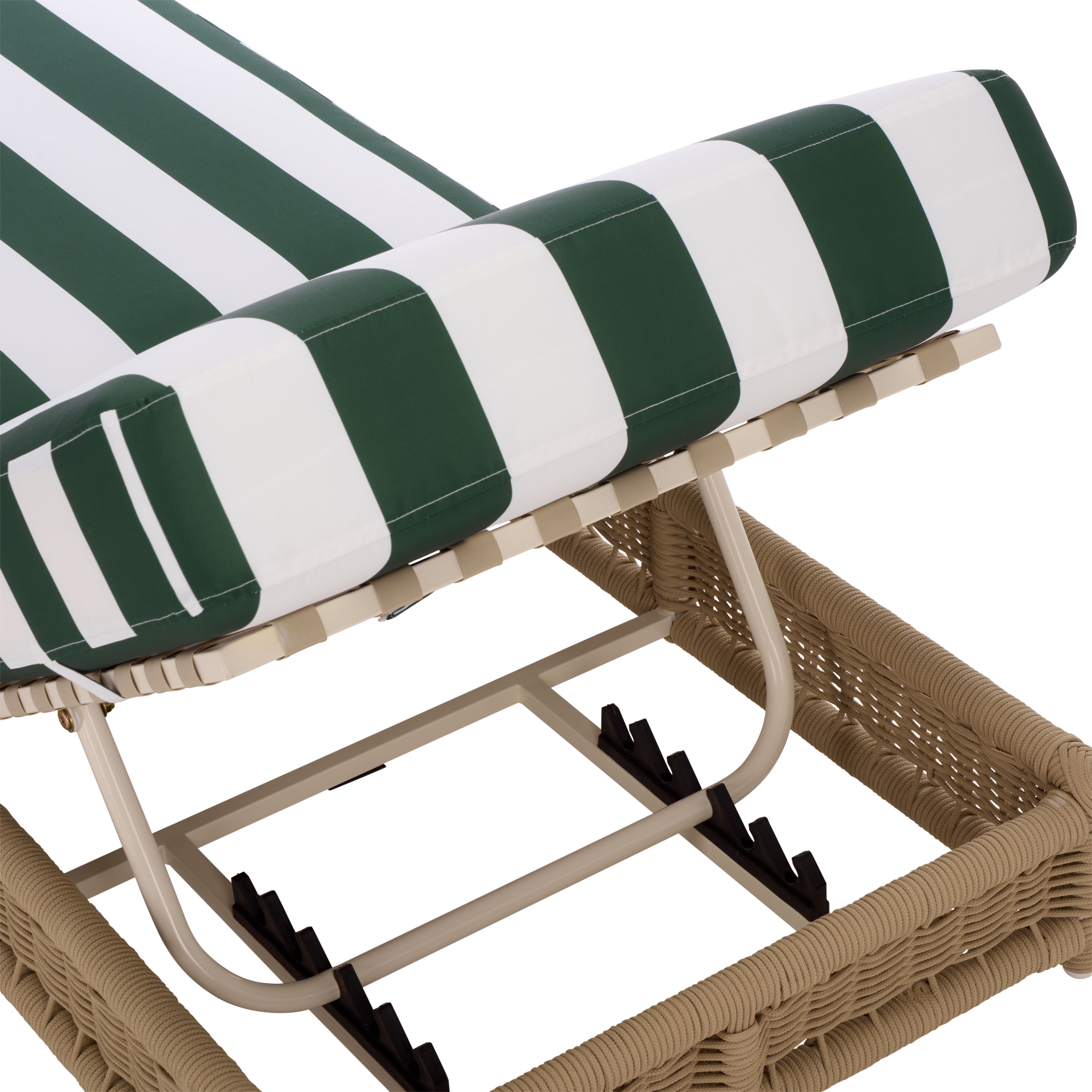 TAN / HUNTER GREEN STRIPE