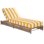 HEATHER TAN / YELLOW STRIPE
