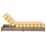 HEATHER TAN / YELLOW STRIPE