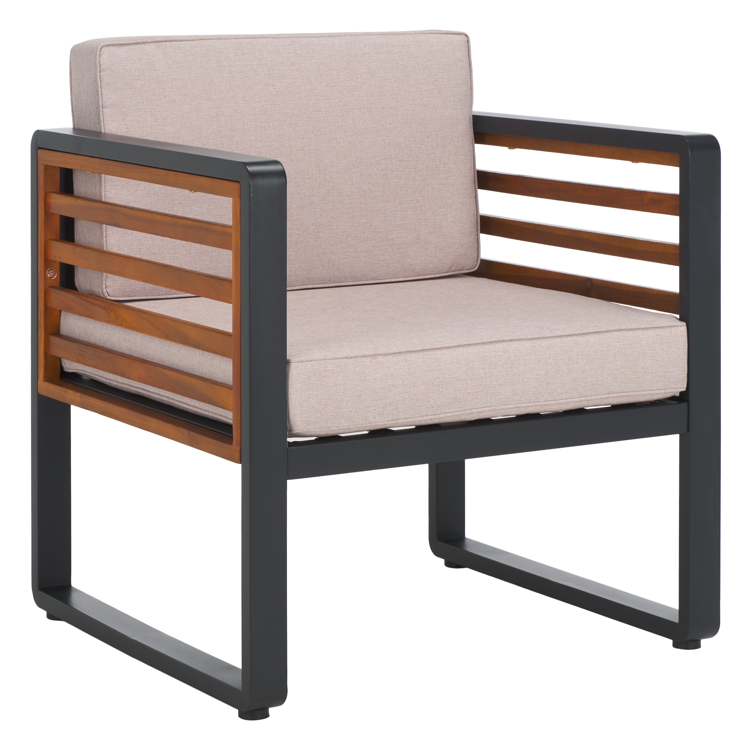 Safavieh Vesta 4 Pc Living Set, PAT7737 - Black / Light Grey