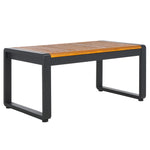 Safavieh Vesta 4 Pc Living Set, PAT7737 - Black / Light Grey