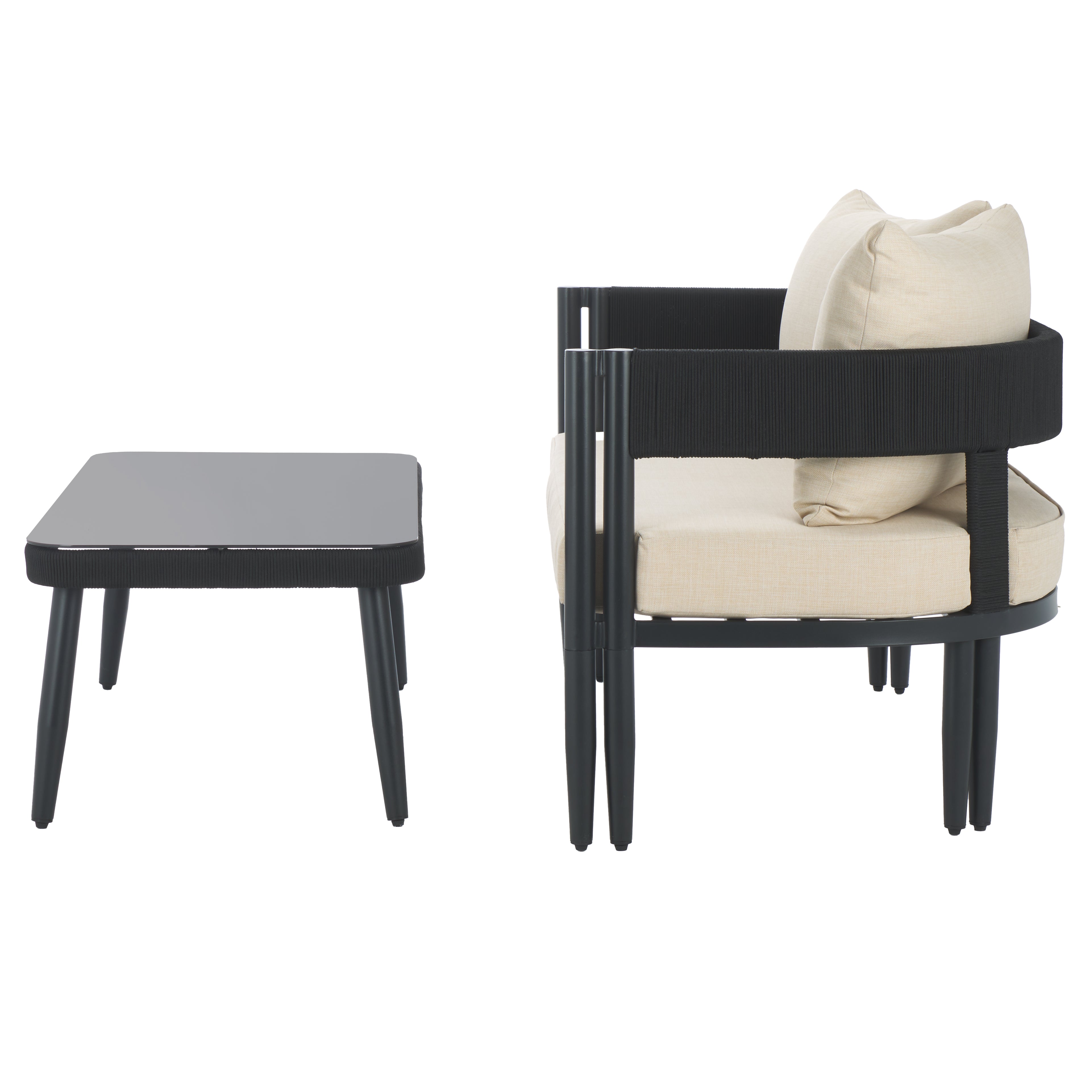 Black / Taupe