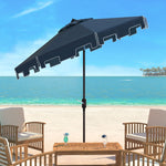 Safavieh Zimmerman 9 Ft Market Umbrella , PAT8000 - Navy