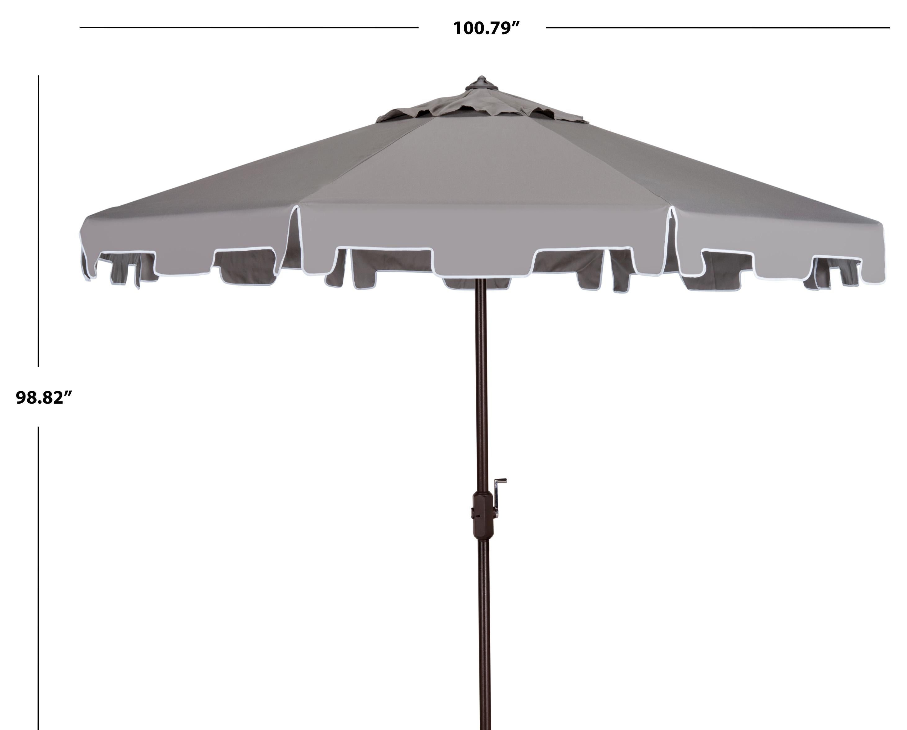 Safavieh Zimmerman 9 Ft Market Umbrella , PAT8000 - Grey