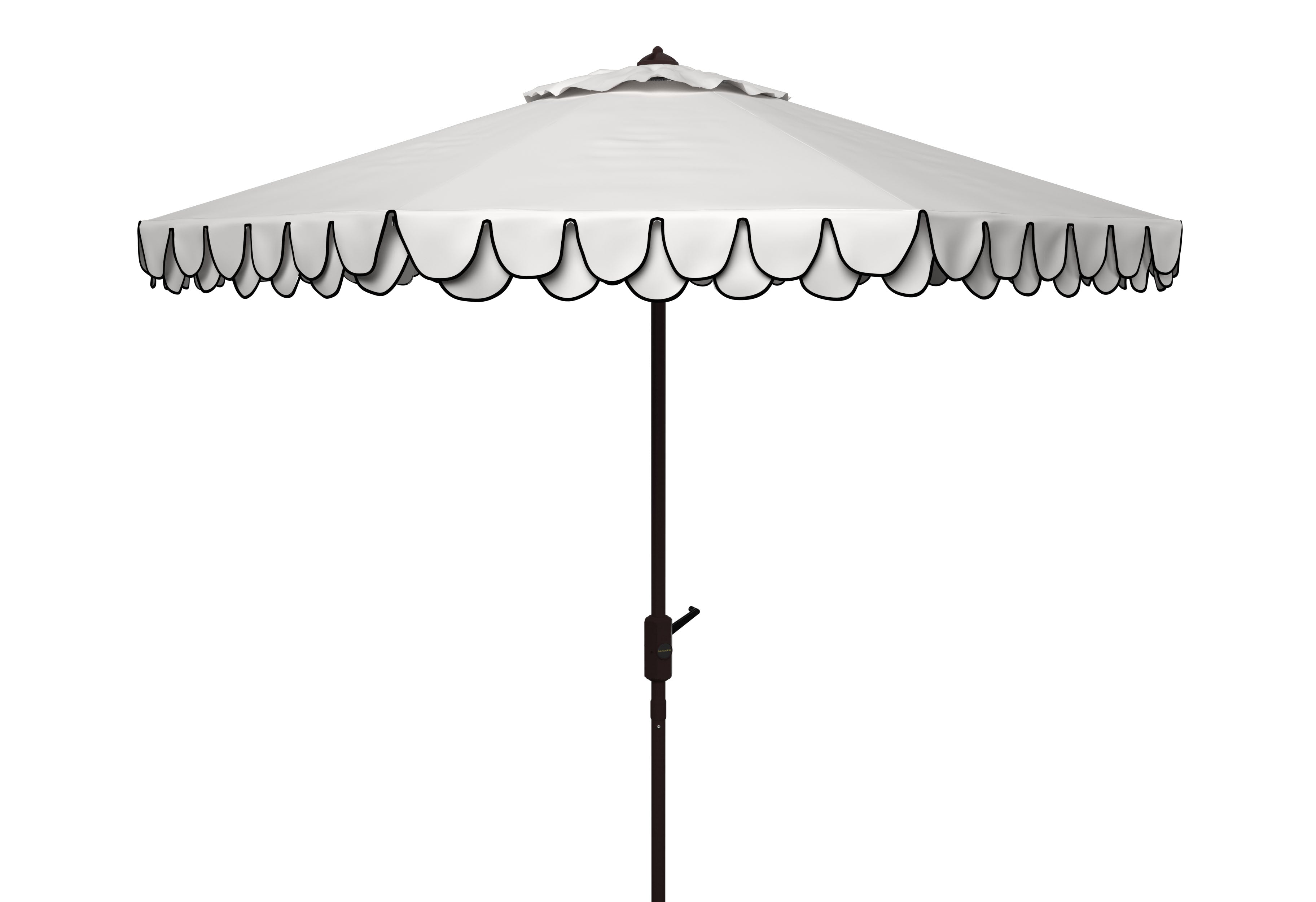 Safavieh Uv Resistant Elegant Valance 9Ft Auto Tilt Umbrella, PAT8006