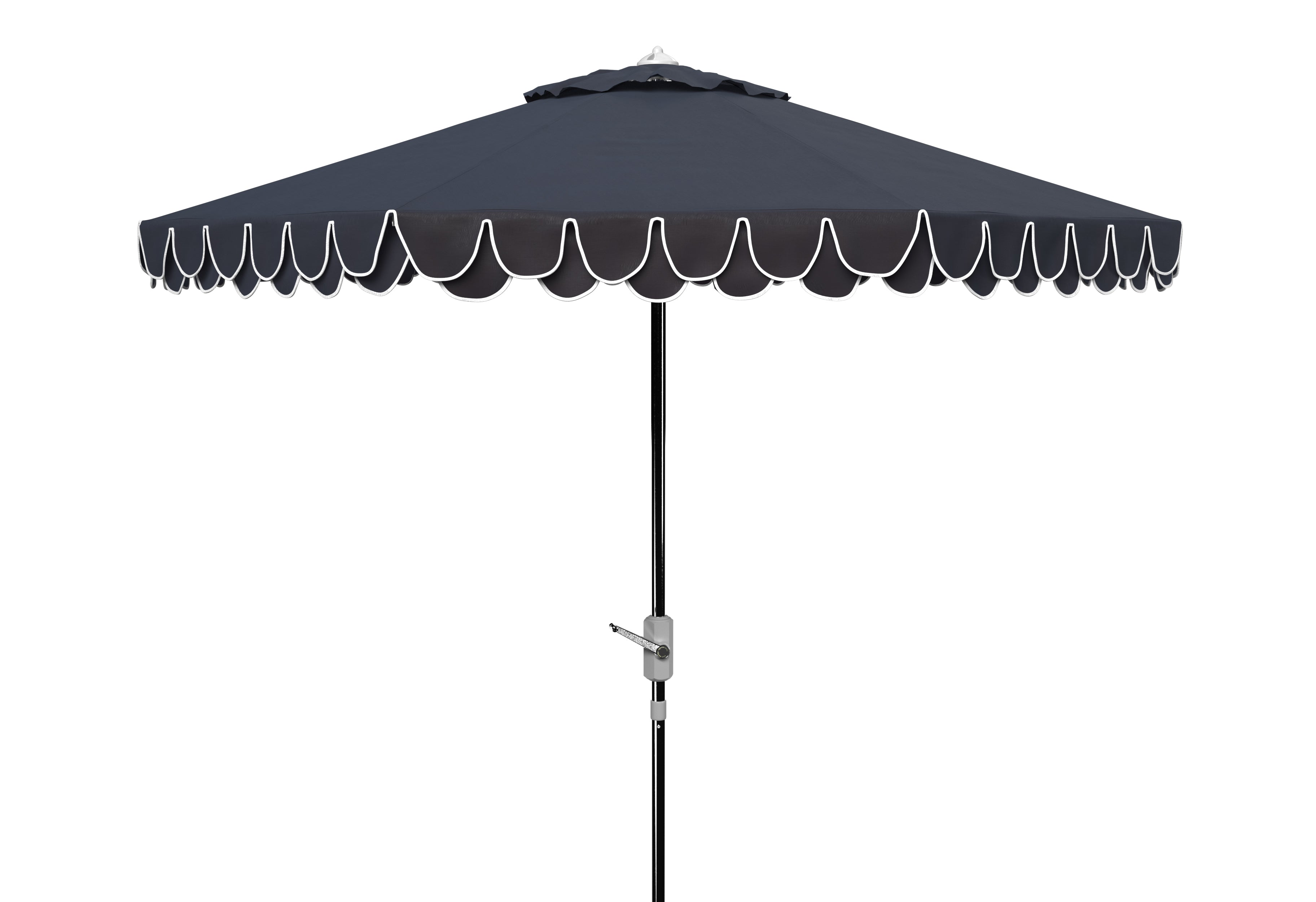 Safavieh Uv Resistant Elegant Valance 9Ft Auto Tilt Umbrella, PAT8006