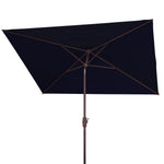 Safavieh Kamen 6.5 X 10 Ft Rect Market Umbrella, PAT8301 - Navy