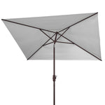 Safavieh Kamen 6.5 X 10 Ft Rect Market Umbrella, PAT8301 - White