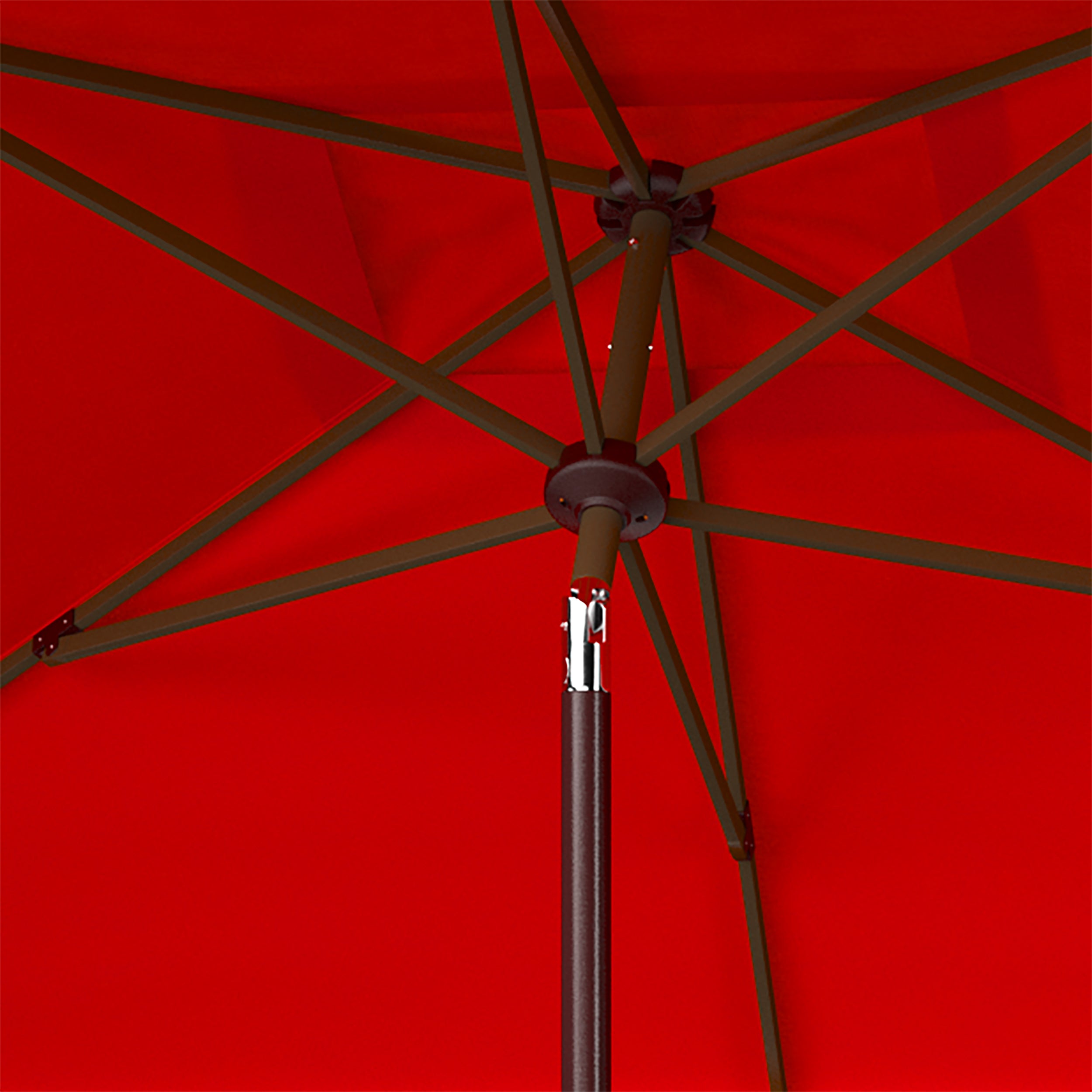 Safavieh Milan Fringe 6.5 X 10 Ft Rect Crank Umbrella , PAT8308
