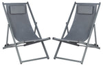 Safavieh Camlin Set Of 2 Sling Chairs , PAT9039 - Grey