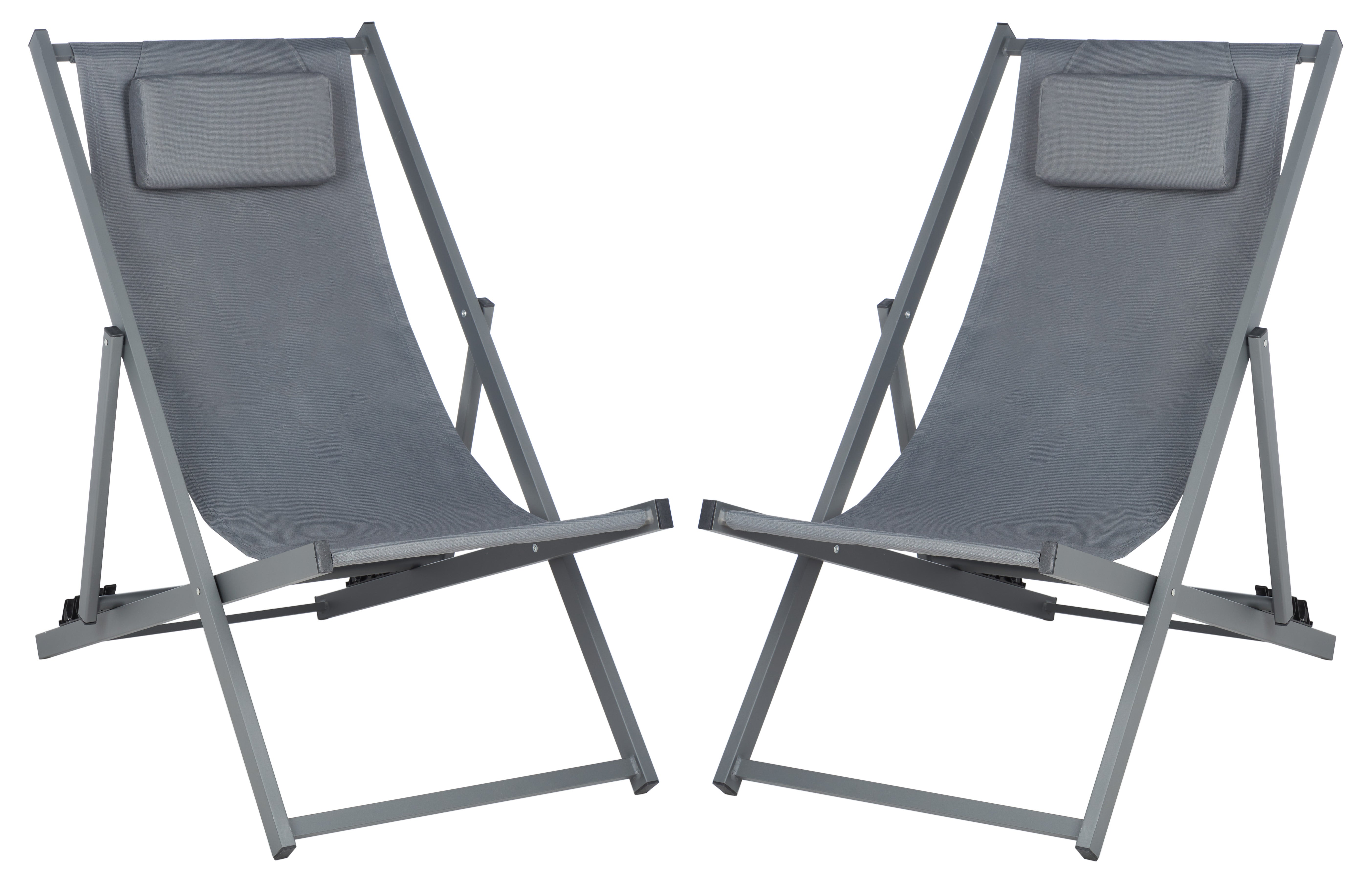 Safavieh Camlin Set Of 2 Sling Chairs , PAT9039 - Grey
