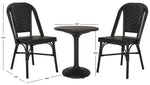 Safavieh Daria 3 Piece Bistro Set, PAT9504 - Black