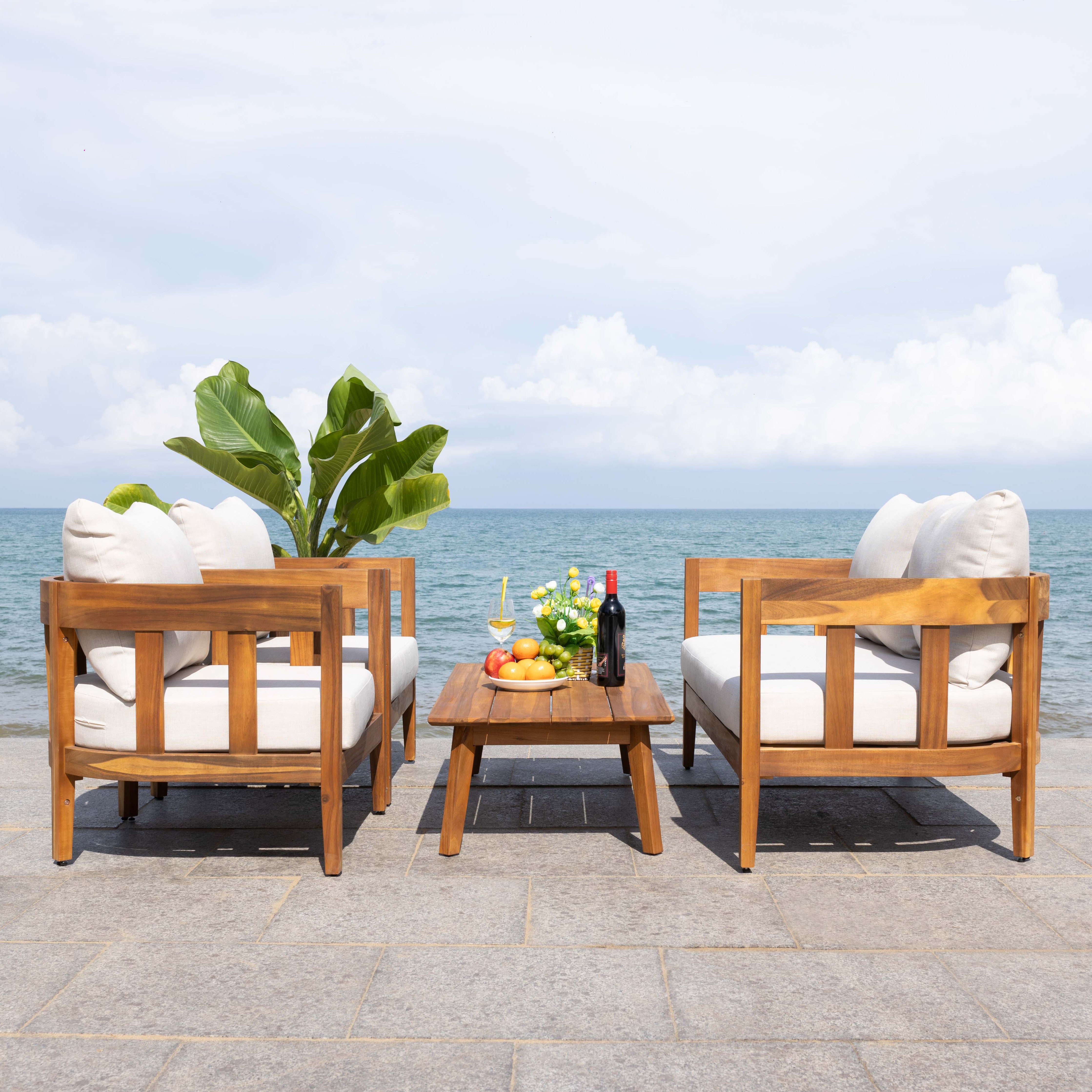 Safavieh Owen 4 Pc Set, PAT9510 - Natural / Taupe