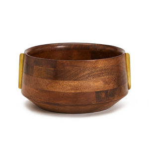 Two's Company Mango Wood Serving Bowl