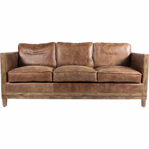 Moe's Home Collection - Darlington Sofa Grazed Brown Leather - PK-1031-03