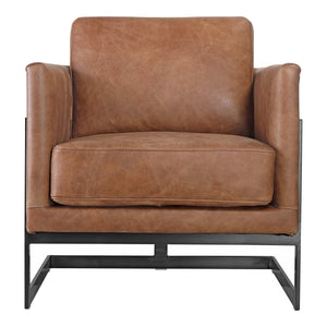 Moe's Home Collection - Luxley Club Chair Open Road Brown Leather - PK-1082-14