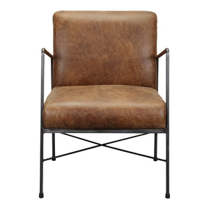Moe's Home Collection - Dagwood Leather Arm Chair Open Road Brown Leather - PK-1089-14
