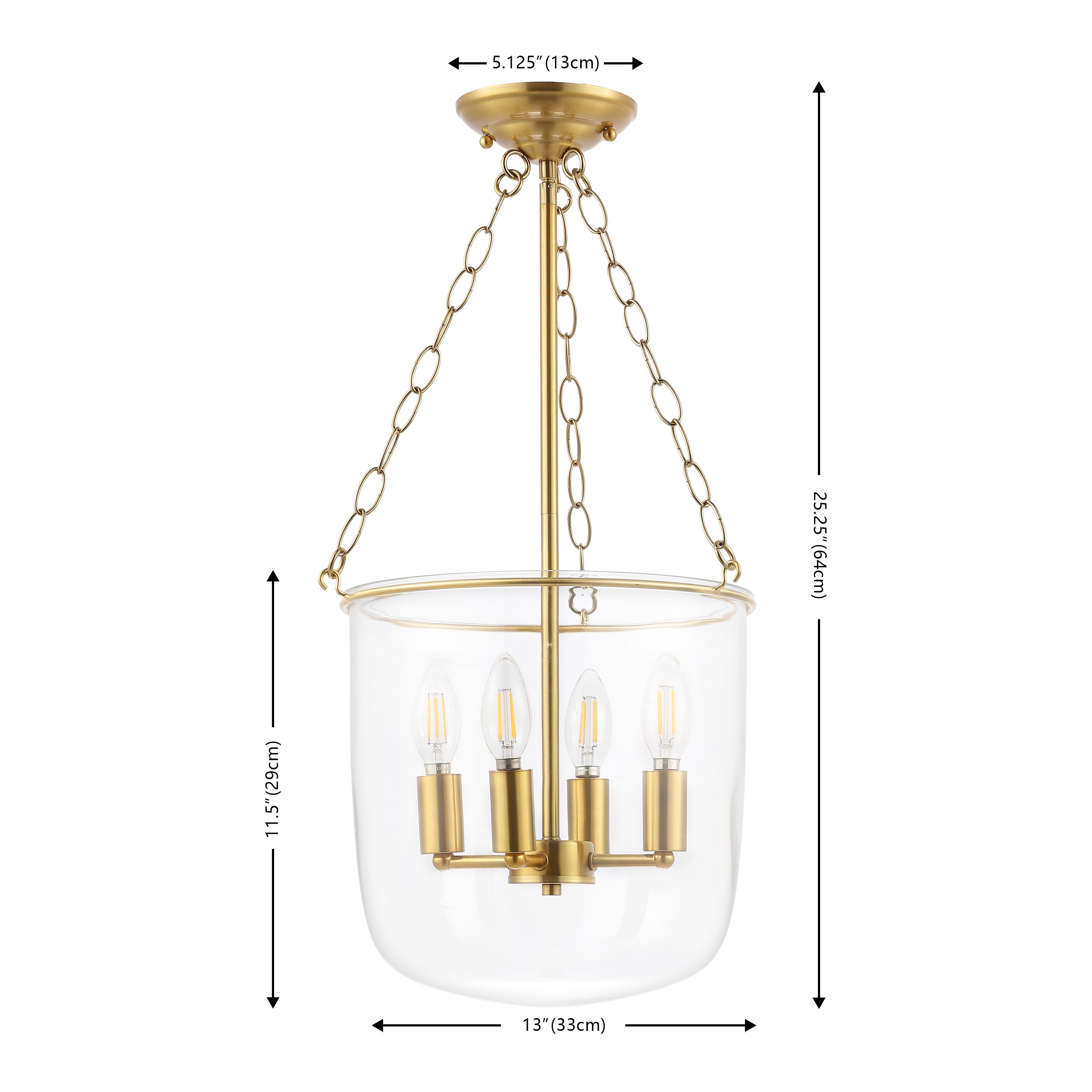 CLEAR / BRASS