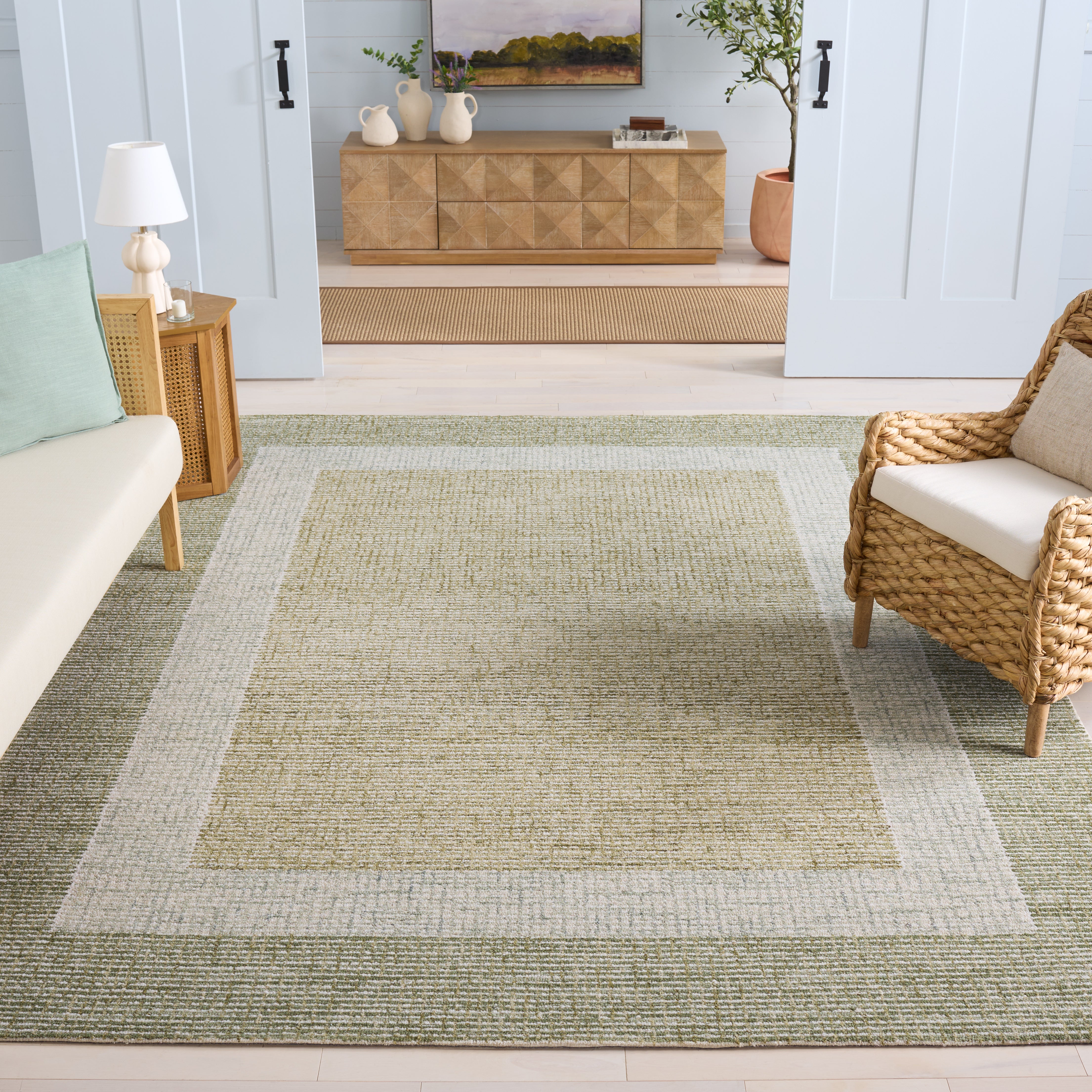 GREEN / IVORY